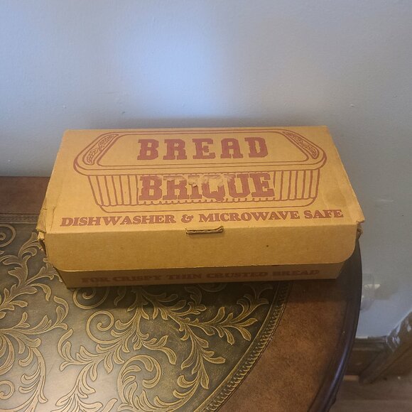 Bread Brique Terra Cotta Bread Baking Dish Cuisine Concepts Vintage, New In Box - Picture 2 of 7